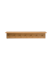 A Ferm Living Large Place Rack - Oak crafted from oiled oak veneer with five visible screws, centered and isolated against a black background.