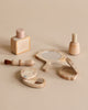 Wooden makeup toy set