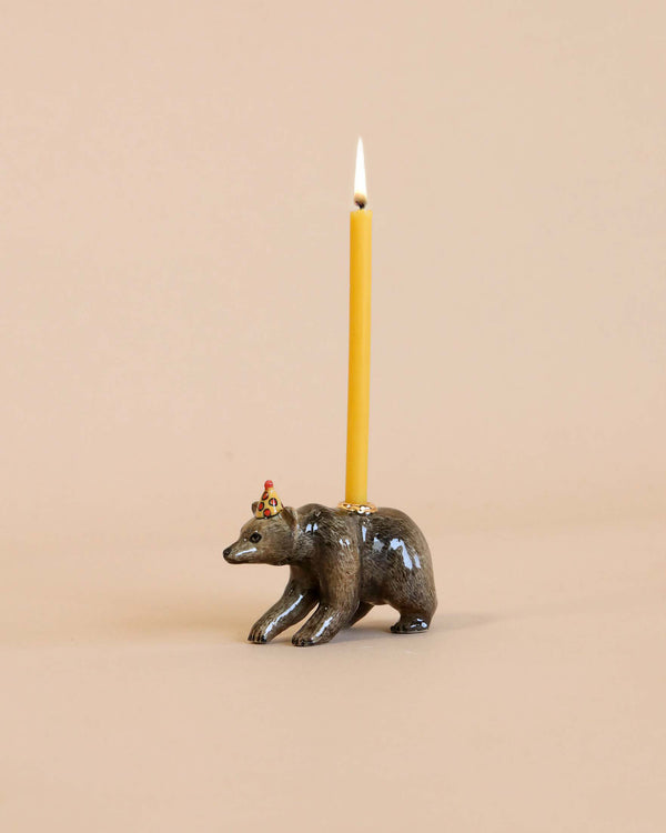 bear candle holder