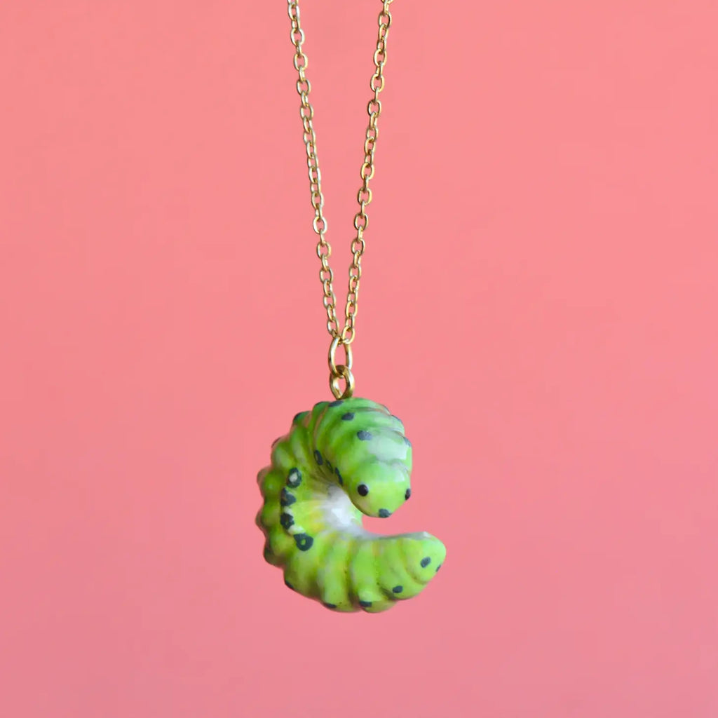 caterpillar shaped necklace