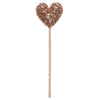 The Magic Wand - Pink Sequin Heart captures the elegant and decorative essence reminiscent of Luciole et Petit Pois designs. Its heart-shaped topper is adorned with sparkling pink sequins, while the wand's sleek stick maintains a simple sophistication.