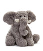 Meet Jimmy the Elephant Stuffed Animal, a cozy toy with soft tusks that's perfect for cuddling.