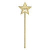 The Meri Meri Fairy Costume - Final Sale features a magic wand with a shimmering gold star at the top and a golden stick adorned with a subtle striped pattern. The reflective, shiny finish of the star makes it perfect for imaginative play or completing your fairy costume.