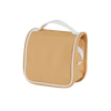 A Olli Ella See Ya Wash Bag - Butterscotch, displayed against a black background — your perfect travel buddy for kiddos.