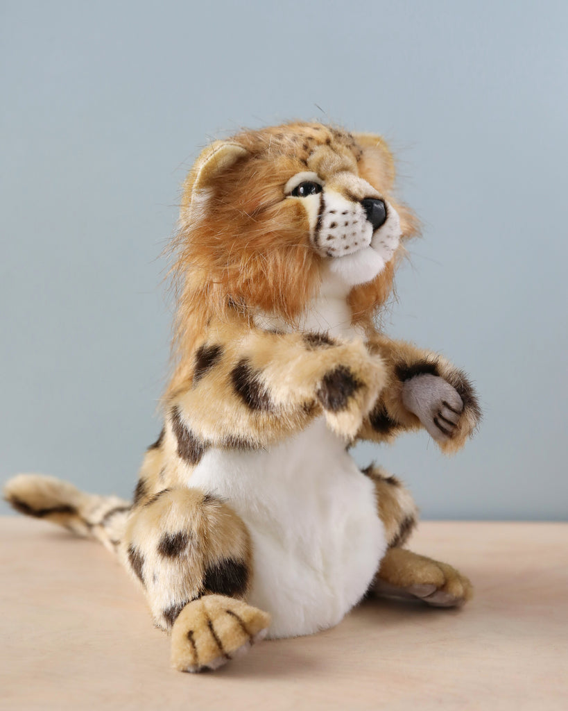 cheetah puppet stuffed animal