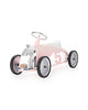 pink metal ride-on car