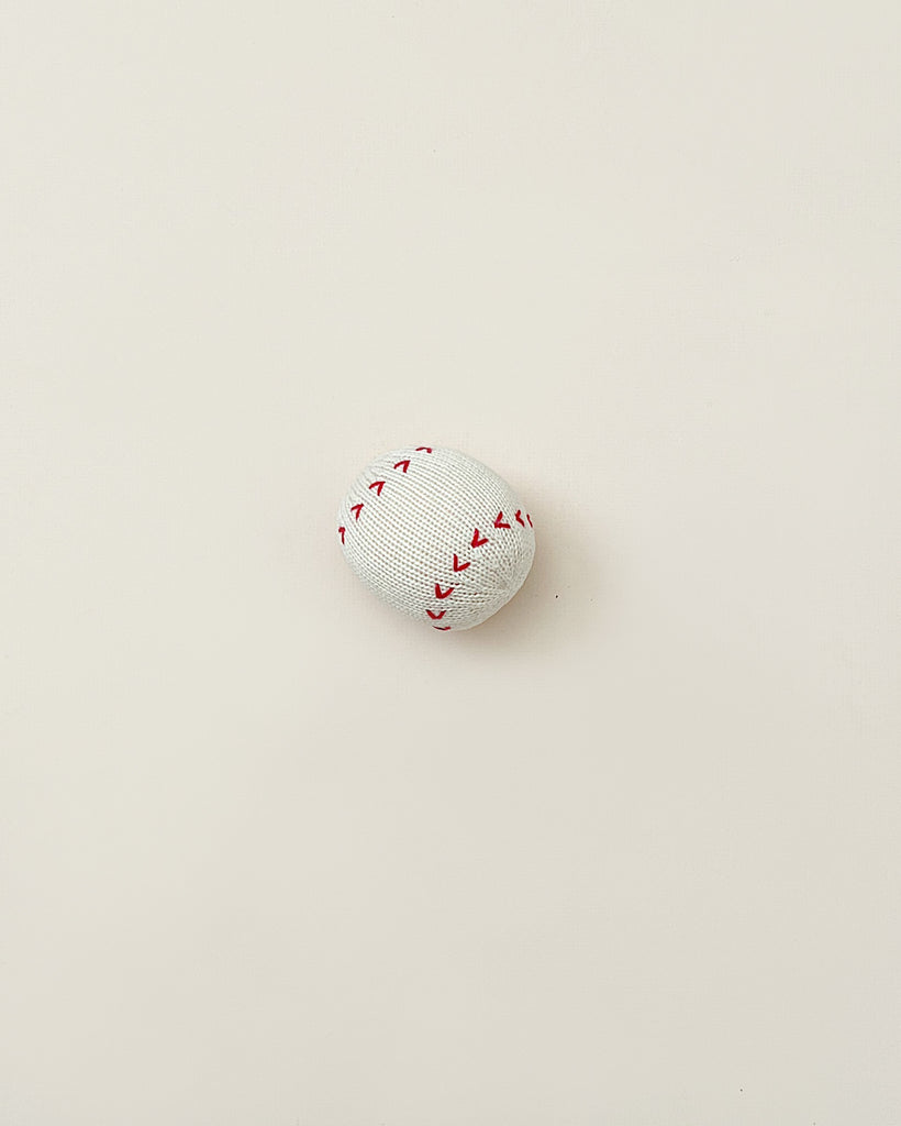 Knit baseball toy