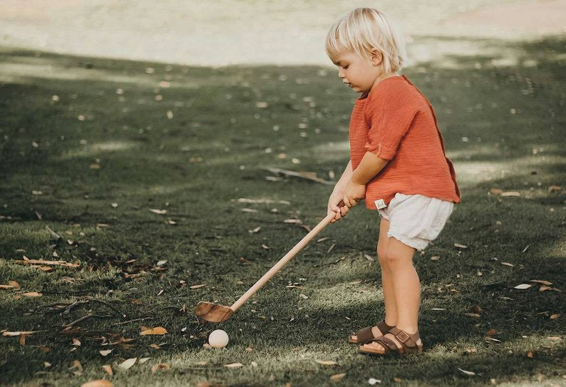 Handmade Wooden Toddler Golf Set